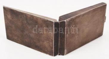 Ezüst (Ag.) art-deco névjegykártyatartó, jelzett, nettó: 79 g / Siver business card holder