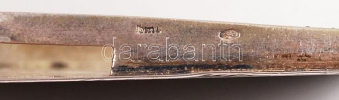 Ezüst (Ag.) art-deco névjegykártyatartó, jelzett, nettó: 79 g / Siver business card holder