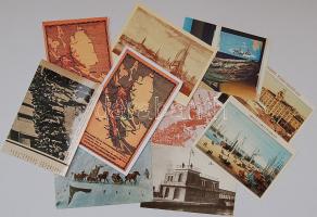 Régi épületek, tájak reprodukciója, fénymásolatok az I és II világháborúból (10db)