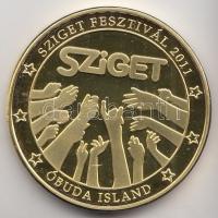 2011. "Budapest Sziget Fesztivál" aranyozott emlékérem (32mm) T:PP