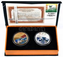 Kína 2010. "World Expo Shanghai" ezüstözött és aranyozott réz multikolor emlékérem (40mm) ...