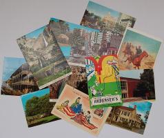 12db színes futott képeslap