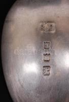 3 db angol ezüst (Ag) kanál / Silver spoon with enamel 0,925; 36,3g