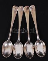 4 db ezüst (Ag) kanál / Silver spoons 0,925; 52 g