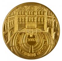 2002. "Kossuth Lajos - A magyar történelem nagy alakjai" aranyozott Br emlékérem (42,5mm) ...