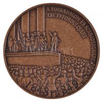 1998. "1848-1849 A forradalom és szabadságharc 150. évfordulójára" Br emlékérem (42,5mm) T:1