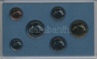 Kanada 1994. 1c - 1$ 6klf db "SPECIMEN" szett eredeti műbőr tokban és dobozban tanúsítvánnyal T:PP Canada 1994. 1 cent - 1 Dollar 6 different "Specimen Set of Canadian Coins" in original packing with certificate C:PP