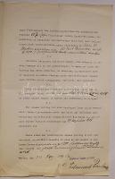 Edmund Reinhard a berlini színház direktórának aláírása szerződésen 1912