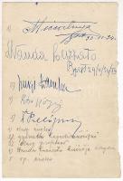 Palló Imre operaénekes aláírása