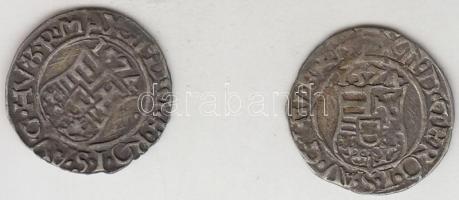 1574KB Denár Ag "Miksa" (2x) T:2,2-
Huszár 992., Unger II.: 766.a