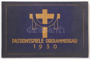 Oberammergauer Passionspiele 1930. Bilder vom Spiel und von Spielern. The Oberammergau Passion-Play of 1930. Pictures of the play and of the players. München, 1930, F. Bruckmann A.-G. 31db színes illusztrációval. Kiadói papírkötésben /  Illustrated. Paperback