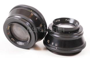 Amar PZO 4,5/105 és Emitar PZO 4/76 objektív /  Amar PZO 4,5/105 and Emitar PZO 4/76 lenses