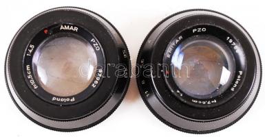 Amar PZO 4,5/105 és Emitar PZO 4/76 objektív / 
Amar PZO 4,5/105 and Emitar PZO 4/76 lenses