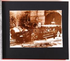 Cca 1974 Fotóalbum a 100 éves fogaskerekű történetét bemutató 21 db fényképpel