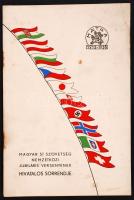 1938. Magyar Sí Szövetség Nemzetközi Jubiláris Versenyének hivatalos sorrendje. Bp. Kellner Ernő könyvnyomdája