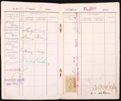 1941. Bánsági István egyetemi leckekönyve