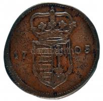 1705. XX Poltura "II. Rákóczi Ferenc" (15.46g) "* PRO LIBERTATE *" variáns T:2-
...