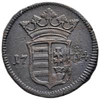 1704. X Poltura "II. Rákóczi Ferenc" (8.01g) T:2- ph. Hungary 1704. X Poltura "Francis II Rákóczi" (8.01g) C:VF edge error Huszár: 1535., Unger II.: 1133.a