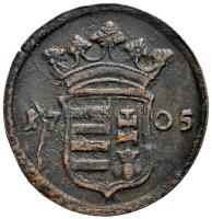 1705. X Poltura "II. Rákóczi Ferenc" (7.54g) T:2- Hungary 1705. X Poltura "Francis II Rákóczi" (7.54g) C:VF Huszár: 1535., Unger II.: 1133.a