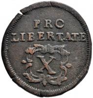 1706. X Poltura "II. Rákóczi Ferenc" (8.18g) T:2,2- ph.
Hungary 1706. X Poltura "Fran...