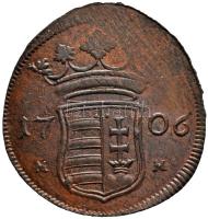 1706M-M X Poltura "II. Rákóczi Ferenc" (7.46g) T:2,2- karcolás Hungary 1706M-M X Poltura "Francis II Rákóczi" (7.46g) C:aXF scratched Huszár: 1543., Unger II.: 1133.d