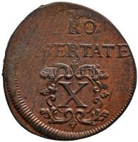 1706M-M X Poltura "II. Rákóczi Ferenc" (7.46g) T:2,2- karcolás
Hungary 1706M-M X Poltura &...