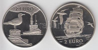 Hollandia 1997. 2&#8364; "Hajózás" emlékérem (2xklf) T:PP Netherlands 1997. 2 Euro "Sail" medallion (2xdiff) C:PP