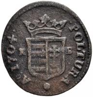1704KB. Rézpoltúra "II. Rákóczi Ferenc" (2.42g) T:2 Hungary 1704. Poltura "Francis II Rákóczi" Kremnitz (2.42g) C:XF Huszár: 1549., Unger II.: 1139.a