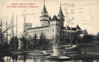 Bajmóc, Pálffy várkastély, halastó / castle, lake