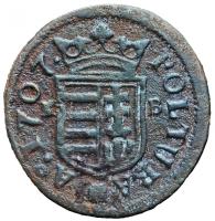 1707KB. Rézpoltúra "II. Rákóczi Ferenc" (1.84g) T:2- Hungary 1707. Poltura "Francis II Rákóczi" Kremnitz (1.84g) C:VF Huszár: 1549., Unger II.: 1139.a