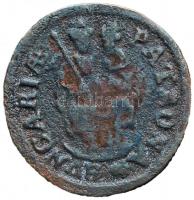 1707KB. Rézpoltúra "II. Rákóczi Ferenc" (1.84g) T:2-
Hungary 1707. Poltura "Francis I...