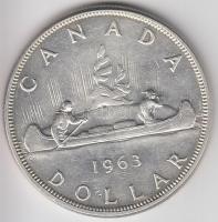 Kanada 1963. 1$ Ag "II. Erzsébet" T:3 Canada 1963. 1 Dollar Ag "Elizabeth II" C:F Krause KM#54