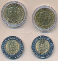 San Marino 1992. 200L (2x) "Columbus" + 500L (2x) "Columbus" T:1,2
San Marino 19...