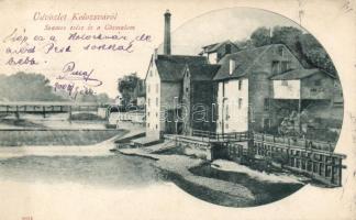 Kolozsvár, Szamos esése, gőzmalom / riverside, mill