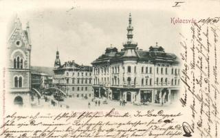 1899 Kolozsvár, vashíd melletti paloták / palaces (EB)