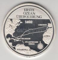 NSZK 1992. "Kolumbusz Kristóf - Amerika felfedezése" Ag emlékérem (20g/0.999/40mm) T:PP
GF...
