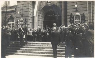 1934 Budapest, Mezőgazdasági Kongresszus megnyitása, Horthy, Gömbös, photo