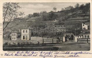 Kolozsvár, Fellegvár; Erzsébet út / street and bridge