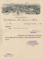 1913 Szövöde Lajta-Újfalu díszes számla