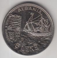 Albánia 1987. 5L "Durazzo" T:1 Albania 1987. 5 Leke "Seaport of Durzzo" C:Unc