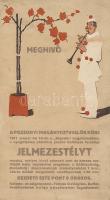1911 Pozsonyi jelmezestély dekoratív meghívó