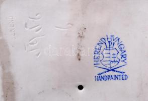 Herendi Kossuth Lajos büszt, fehér mázas, hibátlan, jelzett, m: 20cm / Herend porcelain Kossuth bust