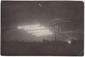 1944 "Ruszki orgonák", Fekete Zoltán vintage, éjszakai felvétele, 8x12cm (felületén törésvonal)