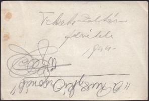 1944 "Ruszki orgonák", Fekete Zoltán vintage, éjszakai felvétele, 8x12cm (felületén törésv...