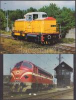 15 db modern közlekedés témájú motívumlap, vonatok / 15 modern motive cards, train