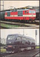 10 db modern közlekedés témájú motívumlap, vonat / 10 modern motive cards, train