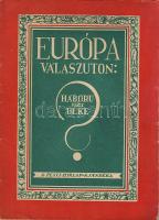 1933 Európa válaszúton revíziós propagandafüzet