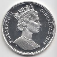 Gibraltár 1992. 14Ecu/10Ł Ag "II. Ezsébet" T:PP
Gibraltar 1992. 14Ecu/10 Pounds Ag "E...