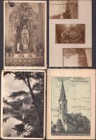 16 db vegyes minőségű és vegyes témájú képeslapok: városképes lapok, és vallási témájú motívum lapok / 16 mixed postcards, motive cards, religion