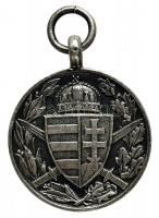 1929. Magyar Háborús Emlékérem kardokkal, sisakkal "Pro Deo et Patria" kitüntetés miniatűr...